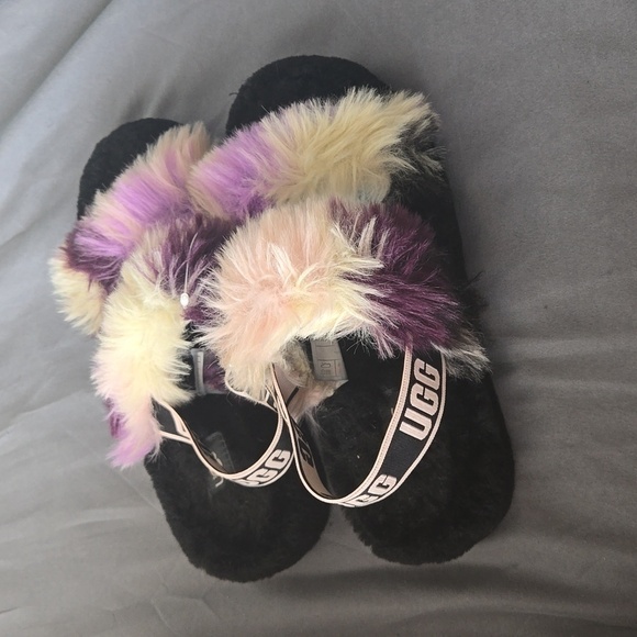 UGG Multicolor Fluffy Slippers - Picture 2 of 10